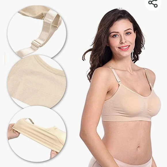 2 BNIB maternity nursing bras. Nude and pink - Picture 3 of 4